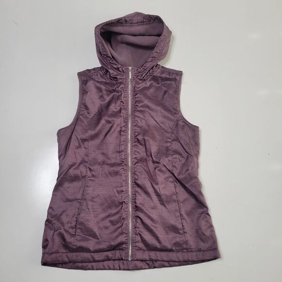 MAUVE PURPLE LIGHTWEIGHT GOLF BEACH HIKING ZIP VEST w/ pockets GEAR M MEDIUM - Picture 1 of 13